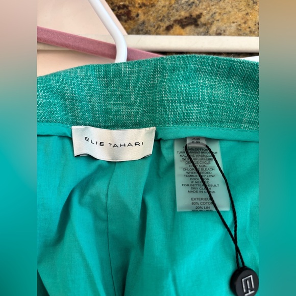 Elie Tahari Green Lined Women’s Pants Women’s Size 16 New Style #ETR41196 Work - Picture 5 of 11